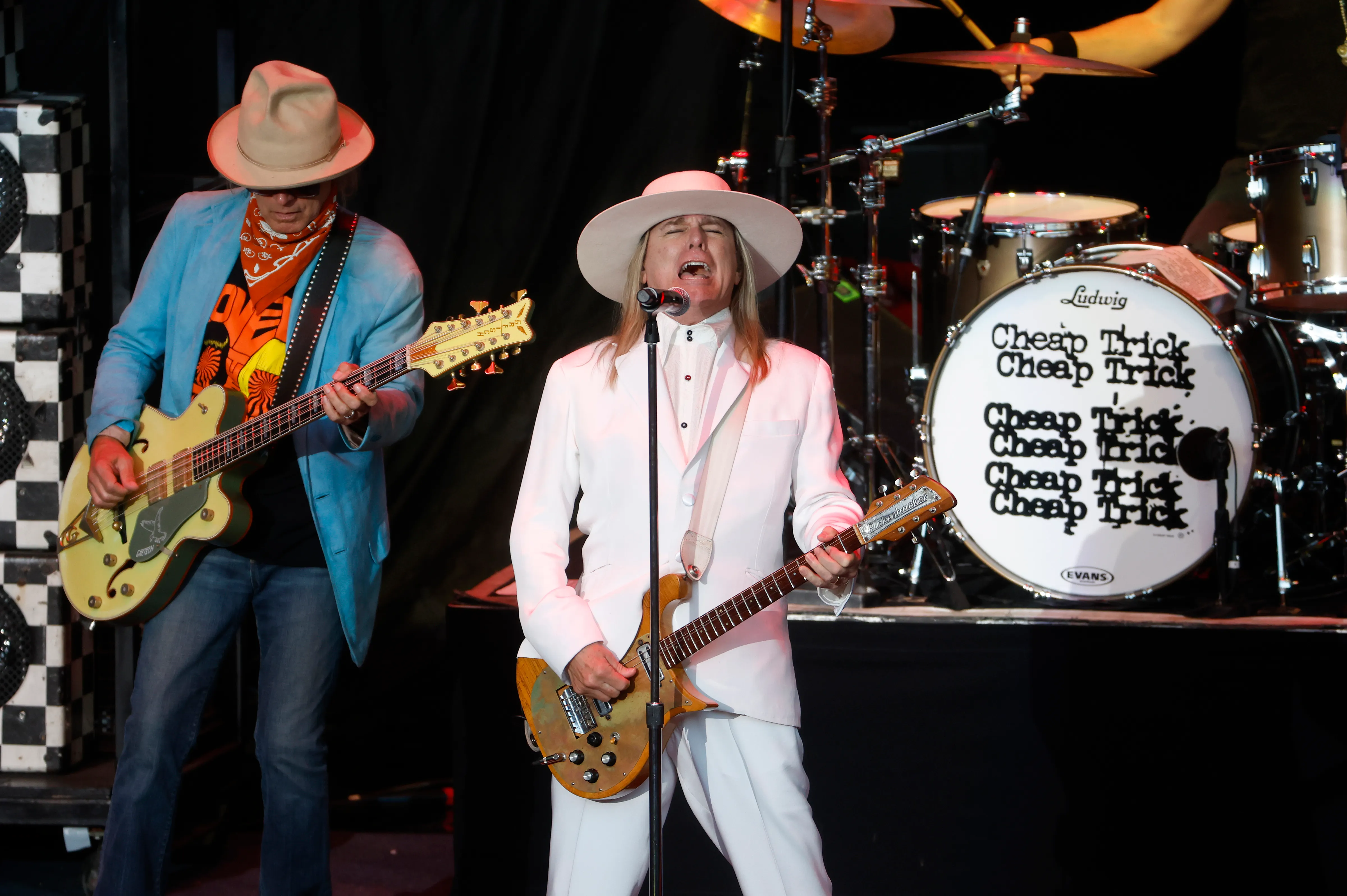 Cheap Trick performing live on stage